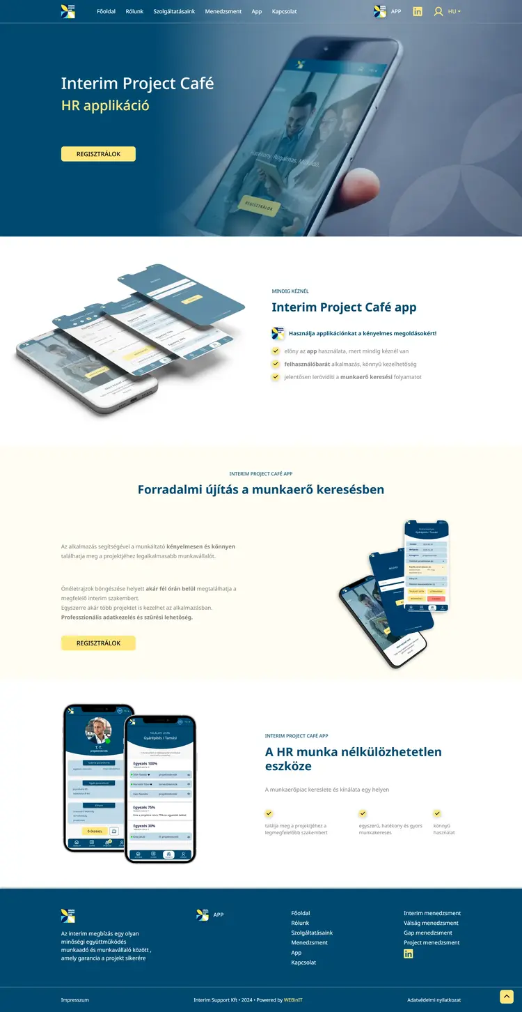 interim project café hu app